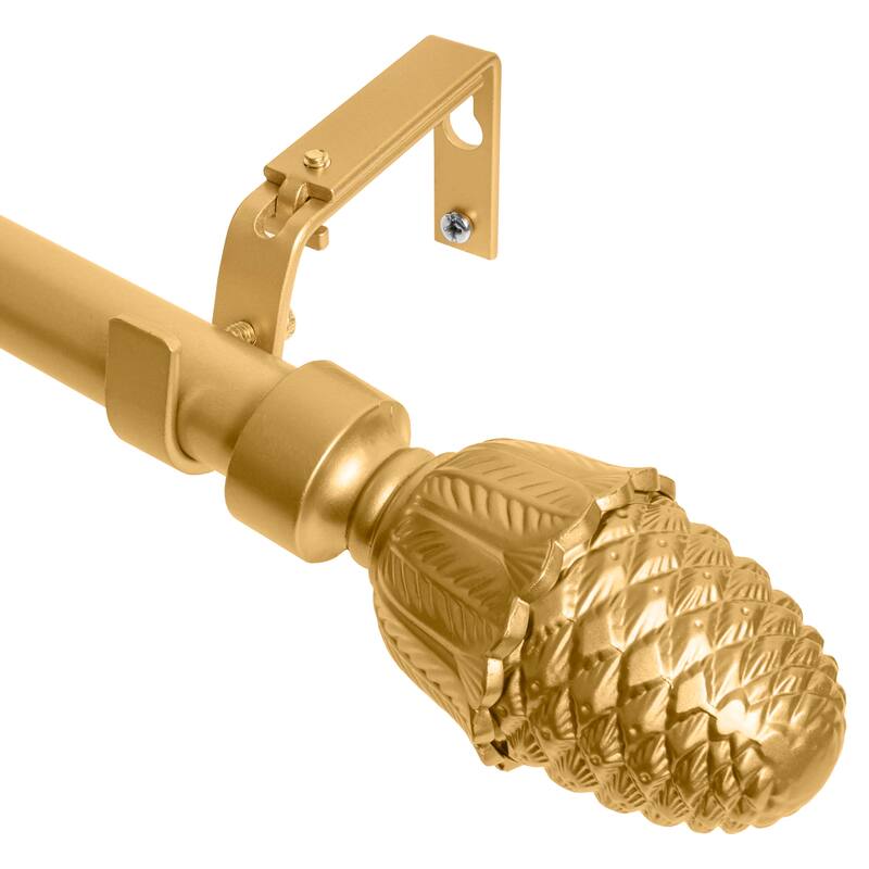 Meriville 1" Diameter Single Curtain Rod Acorn Finials