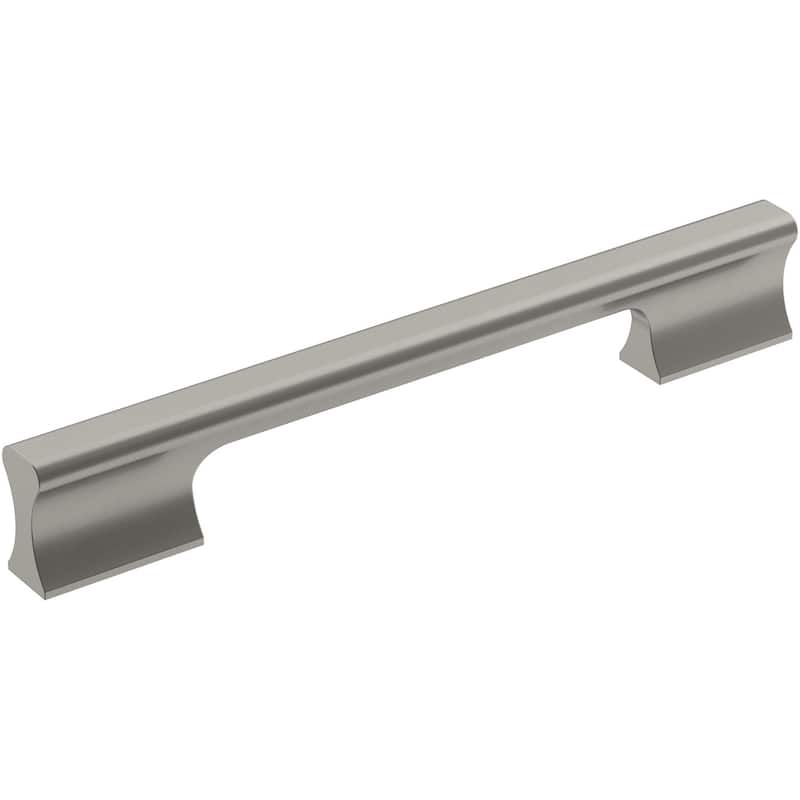 Amerock Status 6-5/16 Inch Center to Center Handle Cabinet Pull - Satin Nickel