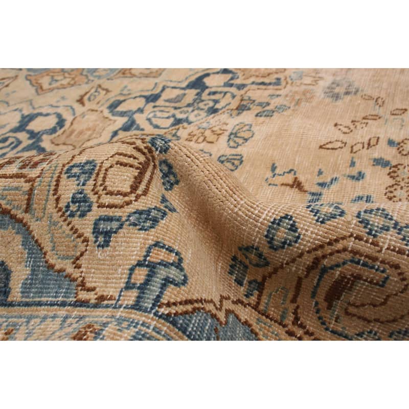 ECARPETGALLERY Hand-knotted Antalya Vintage Tan Wool Rug - 9'8 x 12'2