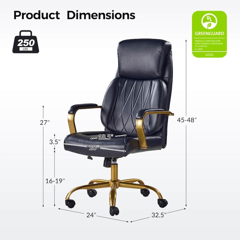 Jode Ergonomic Office Chair with Lumbar Support by HULALA HOME