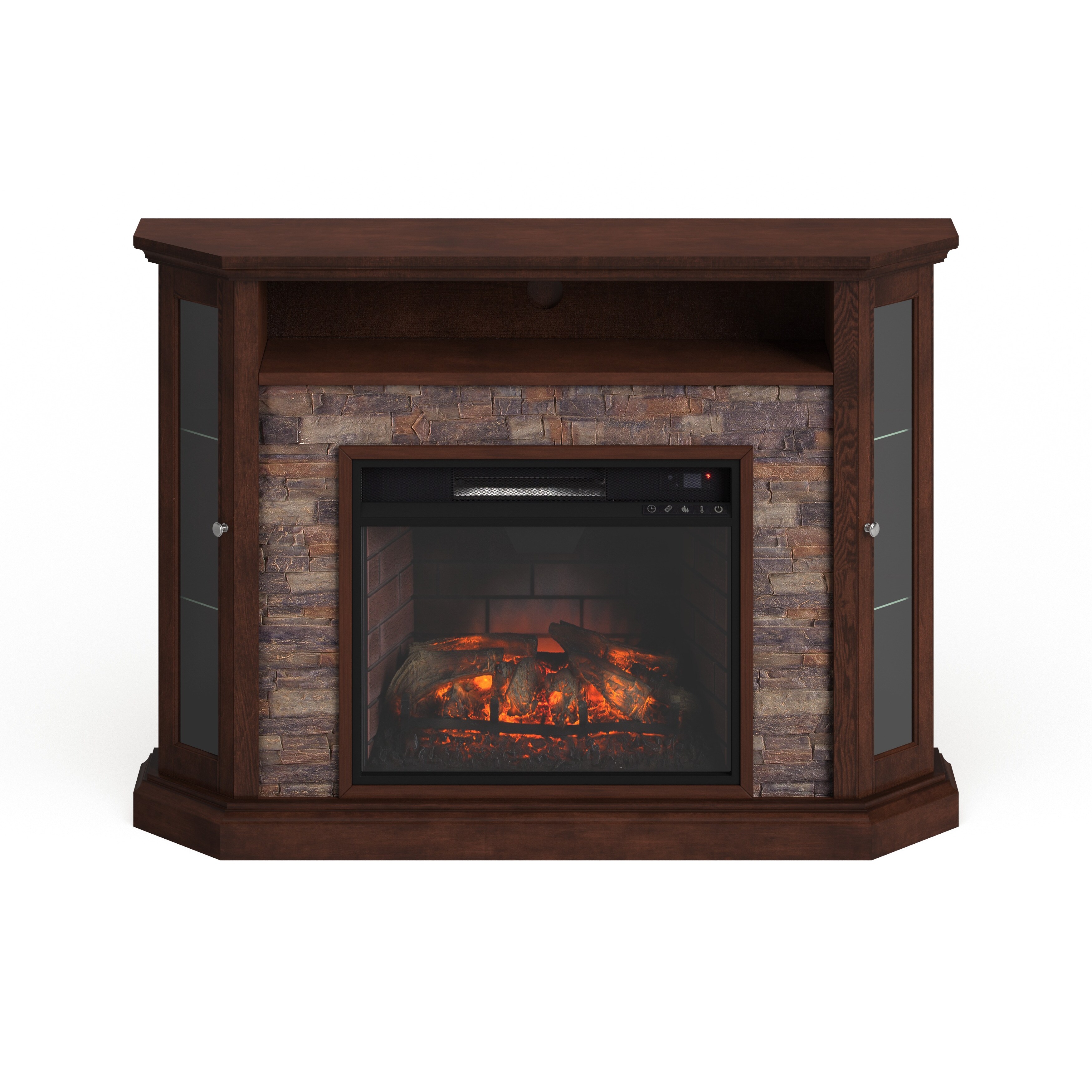 Shop Copper Grove Hermon Faux Stone Corner Convertible Infrared