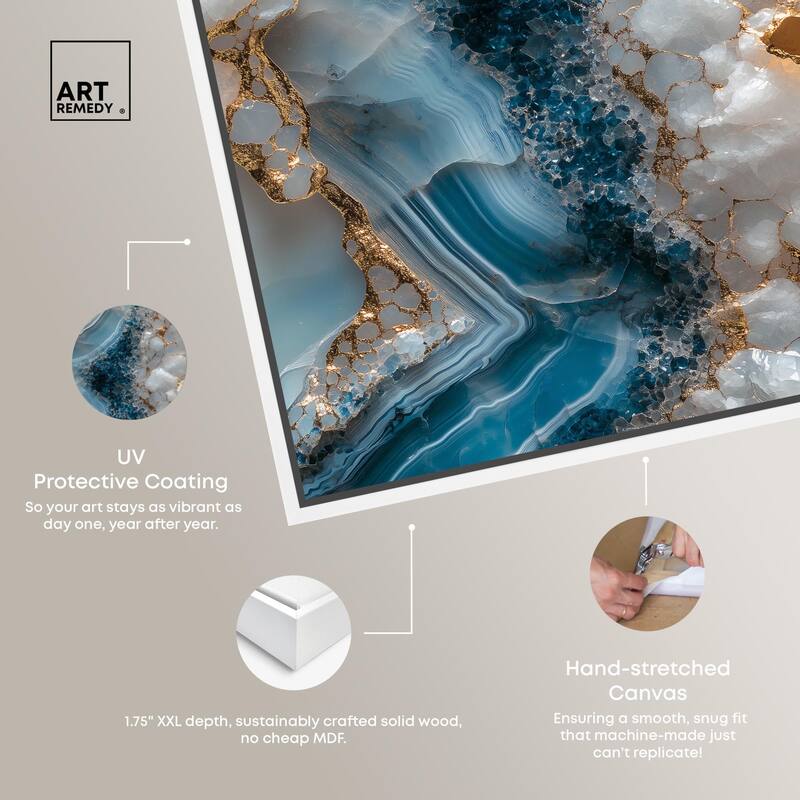 Lapis River Canvas by Art Remedy