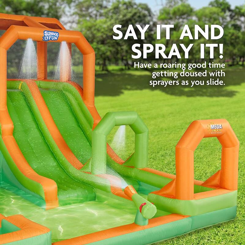 Sunny & Fun Mega Climb N' Go Inflatable Water Slide Park