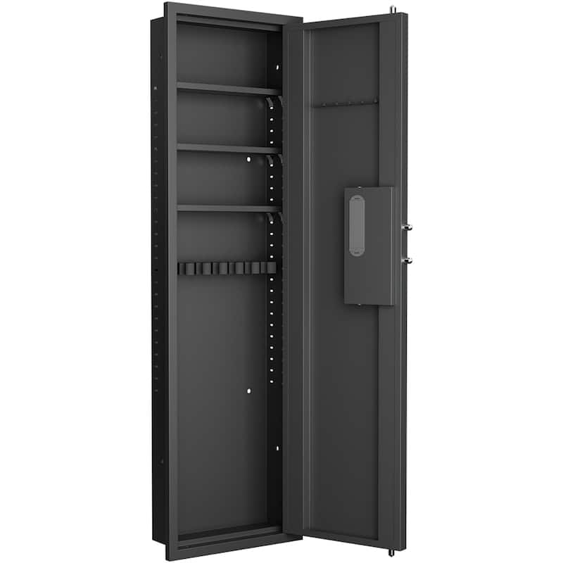 53" Passwod Touch Panel In-Wall Safe,Hidden Wall Gun Safe for Rifles