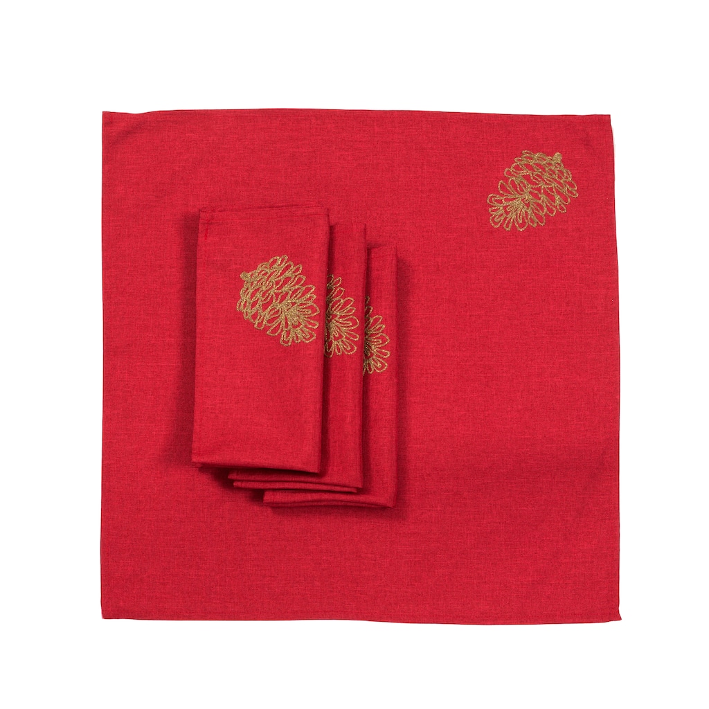 Polyester Embroidered Square Napkin