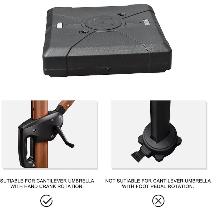 PURPLE LEAF 38.9" Outdoor Patio Umbrella Base