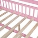 preview thumbnail 22 of 33, Modern Full Size House Bed Kids Bed with Twin Size Trundle and Shelf,Playhouse Design