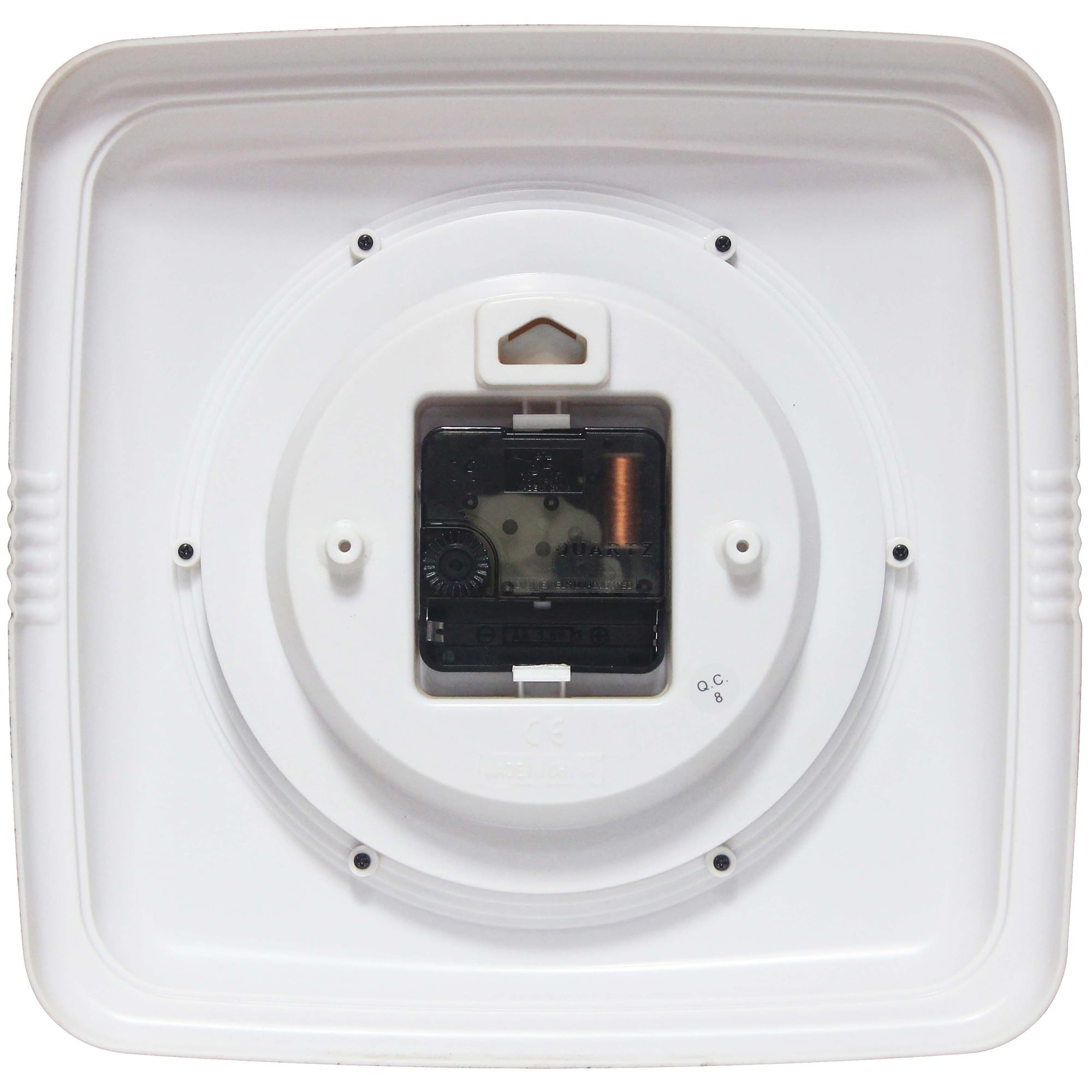 Infinity Instruments Retro 9.25-inch Square Wall Clock -