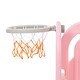 preview thumbnail 19 of 39, 4-in-1 Kids Slide with Climber, Basketball Hoop and Storage Space, Freestanding Outdoor Indoor Slide Playset