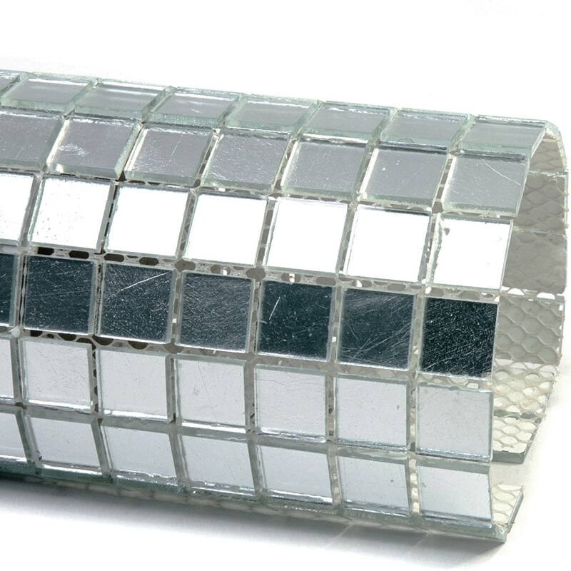 Apollo tile 12" x 12" Altin Glossy Silver Glass Tile (20 sq ft/case) - 20 Pack