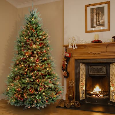 National Tree Company 7 ft. Dunhill Fir Tree with Multicolor Lights - 7 Foot