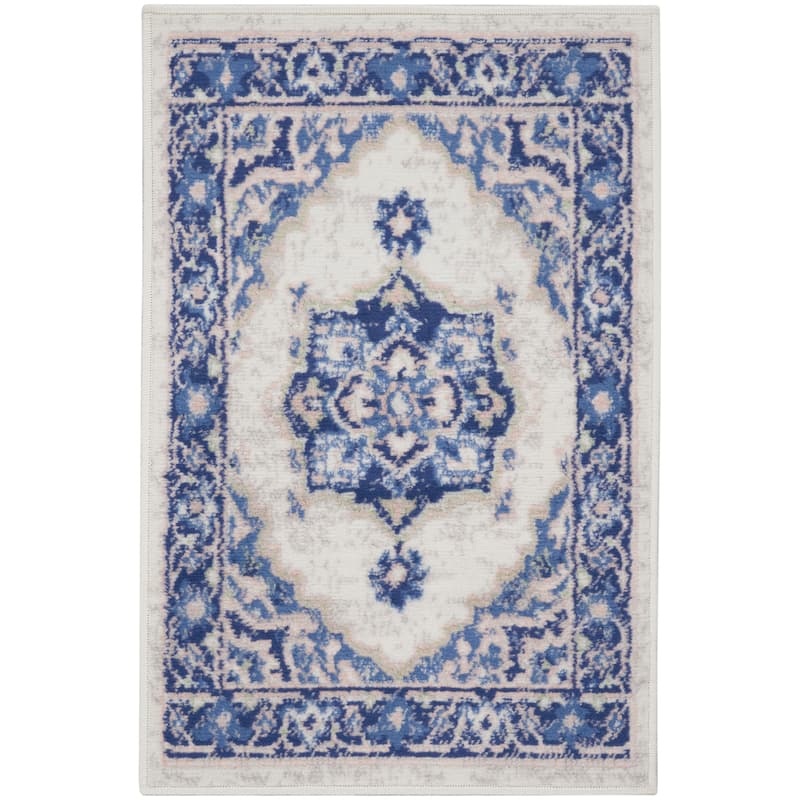 Nourison Whimsicle Modern Persian Floral Medallion Area Rug