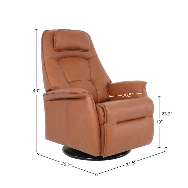 Fjords Stockholm Leather Swing Recliner
