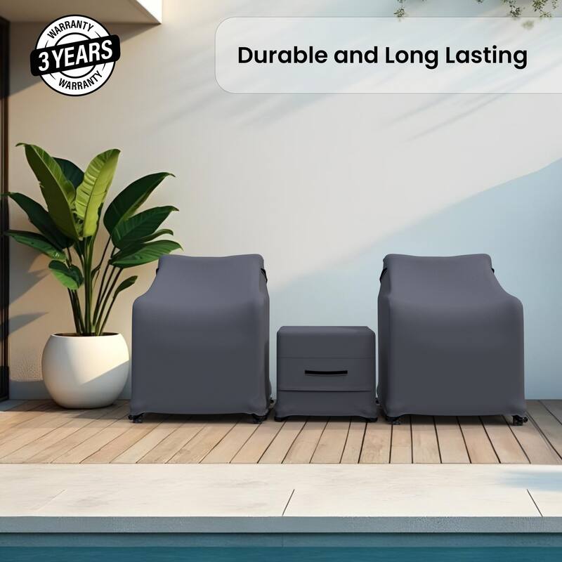 Forever Patio Outdoor Wicker Furniture Cover For Conversation Set - 34 x 24 x 23