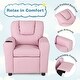 preview thumbnail 12 of 34, PU Leather Kids Recliner Chair with Cup Holder and Pocket - 23.5" x 23.5" x 28"