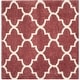 preview thumbnail 66 of 99, SAFAVIEH Montreal Shag Sadia 2-inch Thick Rug 6'7" Square - Rose/Ivory - Square