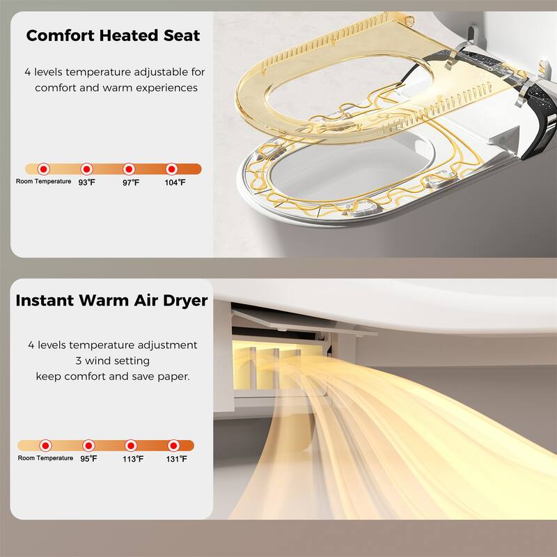 Starry Night Light Smart Toilet