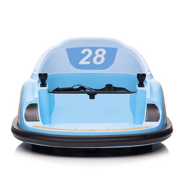 slide 2 of 35, 12V Kids Electric Ride On Bumper Car, Toddlers Bumper Car with Remote Control Blue