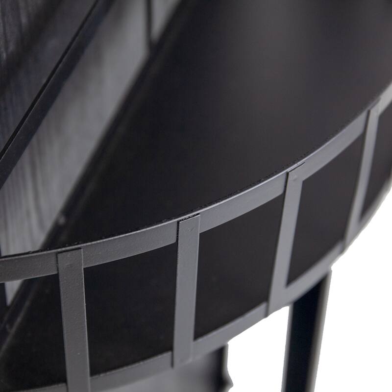 Full Length Swivel Floor Mirror - 6.5' - Black