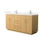 Option Light Oak / Carrara Cultured Marble Top / Brushed