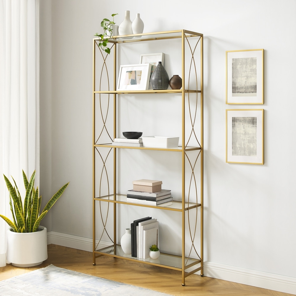 Maak leven Verdorde Schuldenaar Buy Glass Bookshelves & Bookcases Online at Overstock | Our Best Living  Room Furniture Deals