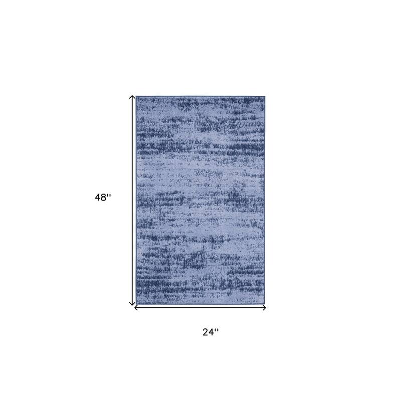 HomeRoots Abstract Contemporary Rectangle Outdoor Rug - 2' x 4'