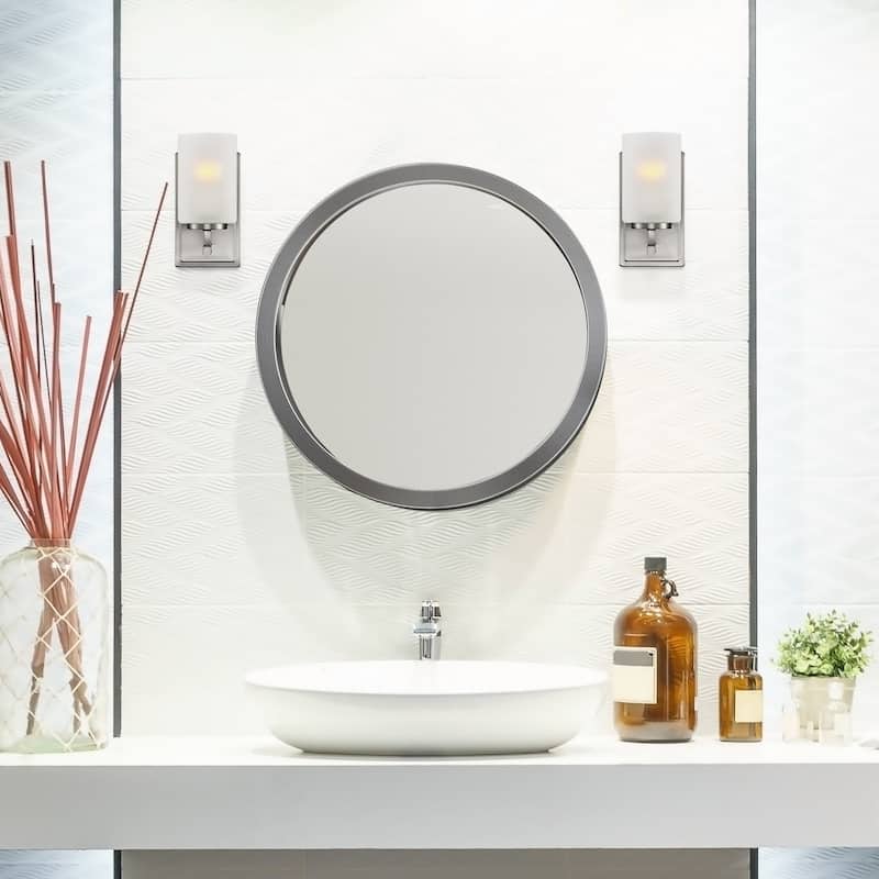 Designers Fountain D239M-1B Carmine 9" Tall Bathroom Sconce