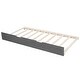 preview thumbnail 7 of 13, Twin Platform Daybed with Trundle, Wood Daybed Grey