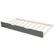 preview thumbnail 23 of 30, Twin Size Solid Pine Wood Daybed, Sofa Bed Frame with X-Shaped Design Guardrail for Kids Boys Adults