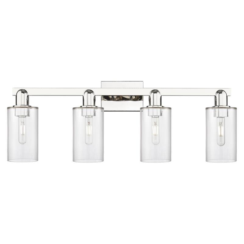 Innovations Lighting Endless Possibilities Arcadia - Clymer - 4 Light 31" Bath Vanity Light - Clear/Polished Nickel