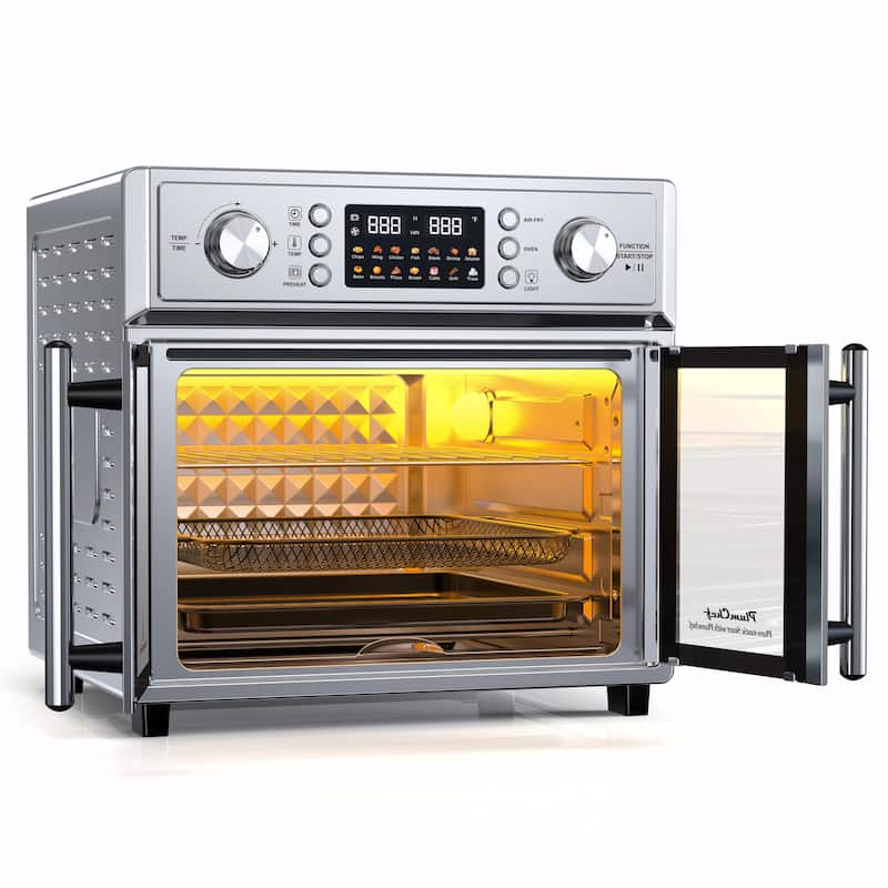 PlumChef 26QT Large Capacity French Double-Door Air Fryer Convection Toaster Oven, 1700W