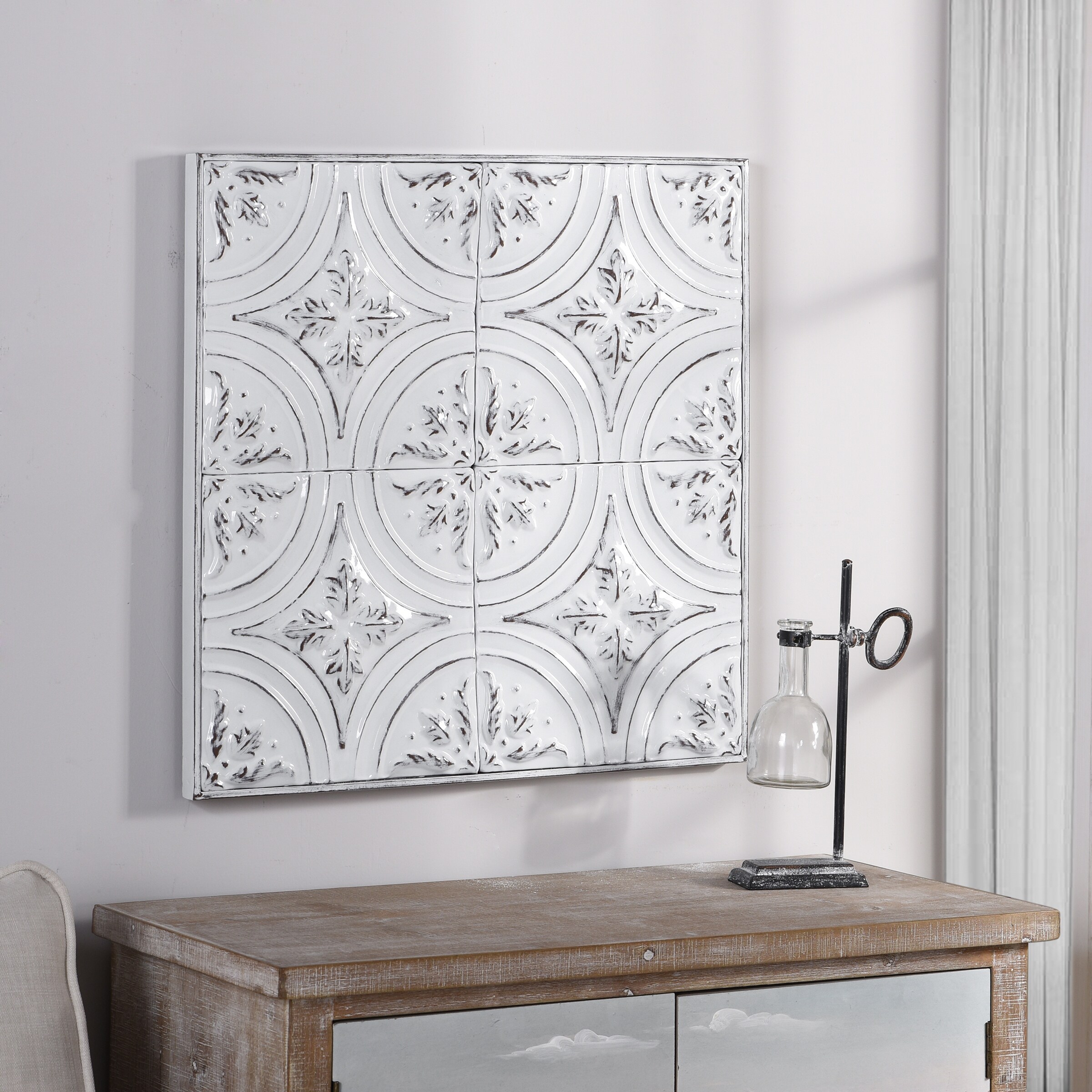 pix Silver Leaf Wallpaper Ceiling stylecraft vintage ceiling tile with leaf detail metal art