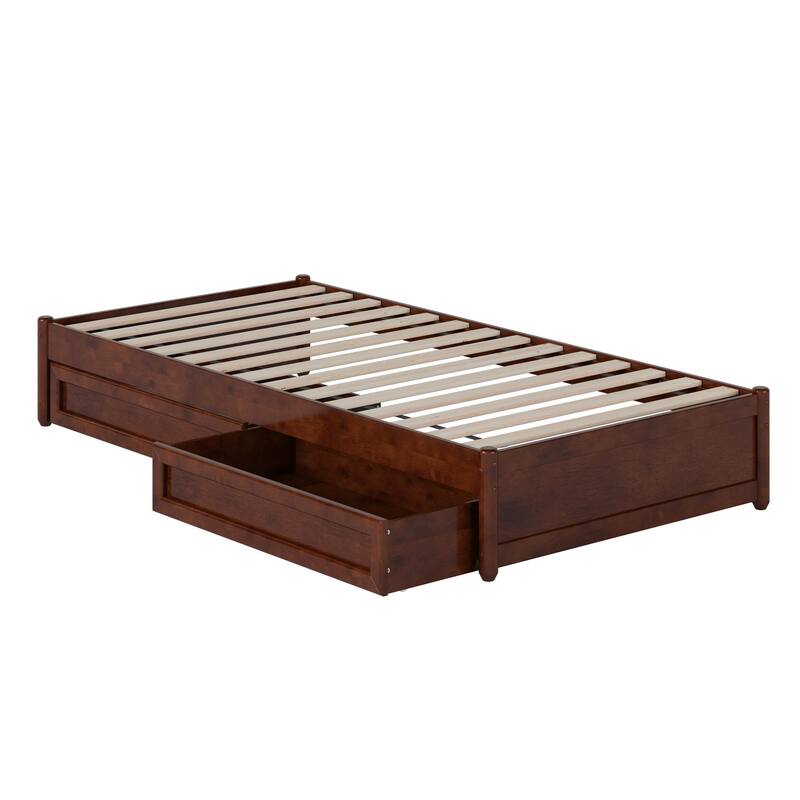 Barcelona Panel Platform Bed with Storage Drawers