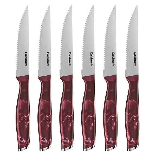 cuisinart knife set red