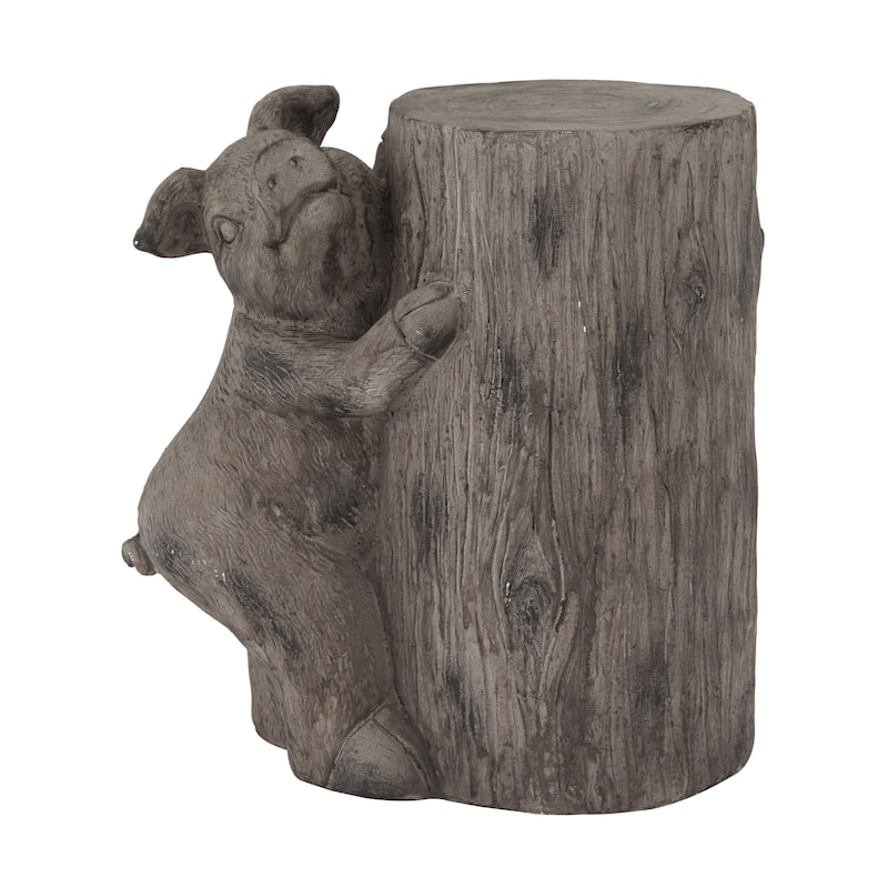 Magnesium Oxide Pig Garden Sculpture - Brown - Roche River Decor - Brown