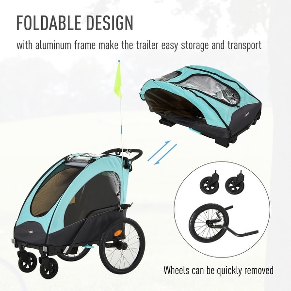 Foldable child bike trailer hotsell