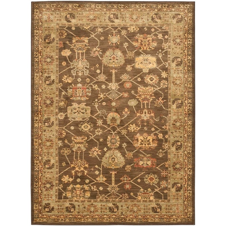 Lauren Ralph Lauren Oushak Traditional Oriental Rug - 4' x 5'7" - Brown/Green