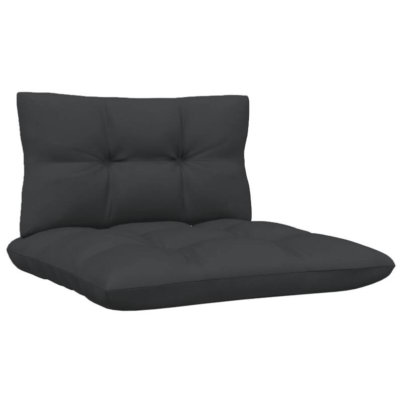 vidaXL Solid Pinewood Patio Lounge Set 8 Piece with Cushions Multi Colors