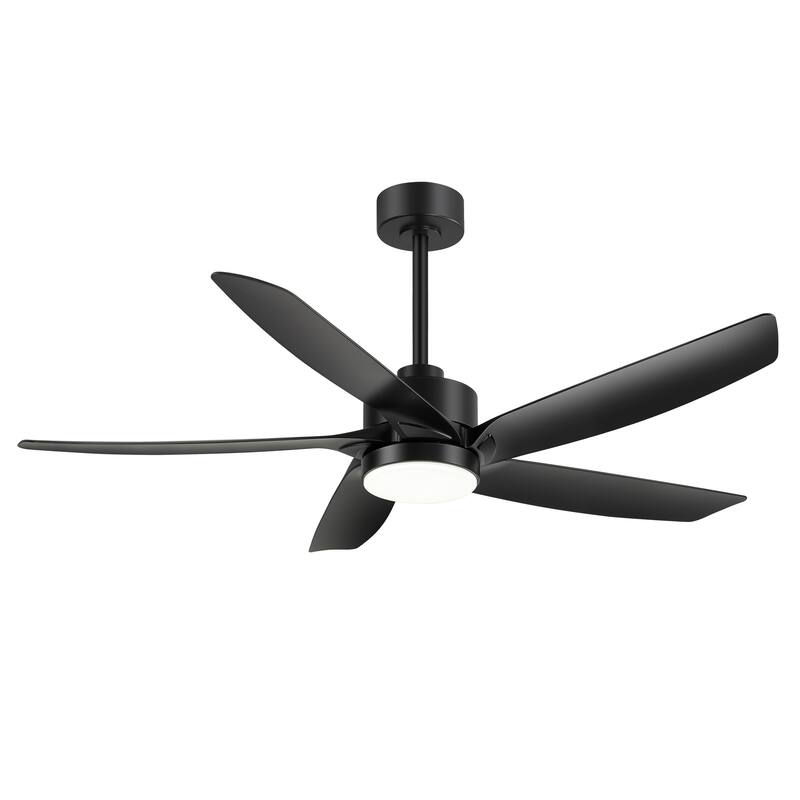 54-inch 5-Blade Integrated LED Ceiling Fan with Light and Remote