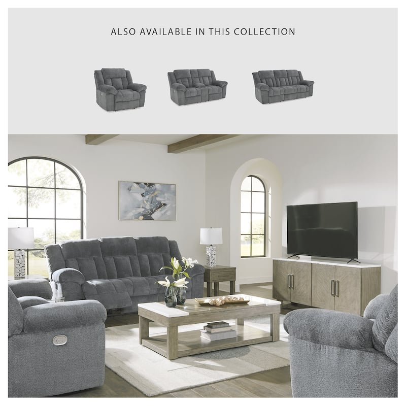 Signature Design by Ashley Tip-Off Power Reclining Loveseat - 80"W x 42"D x 45"H