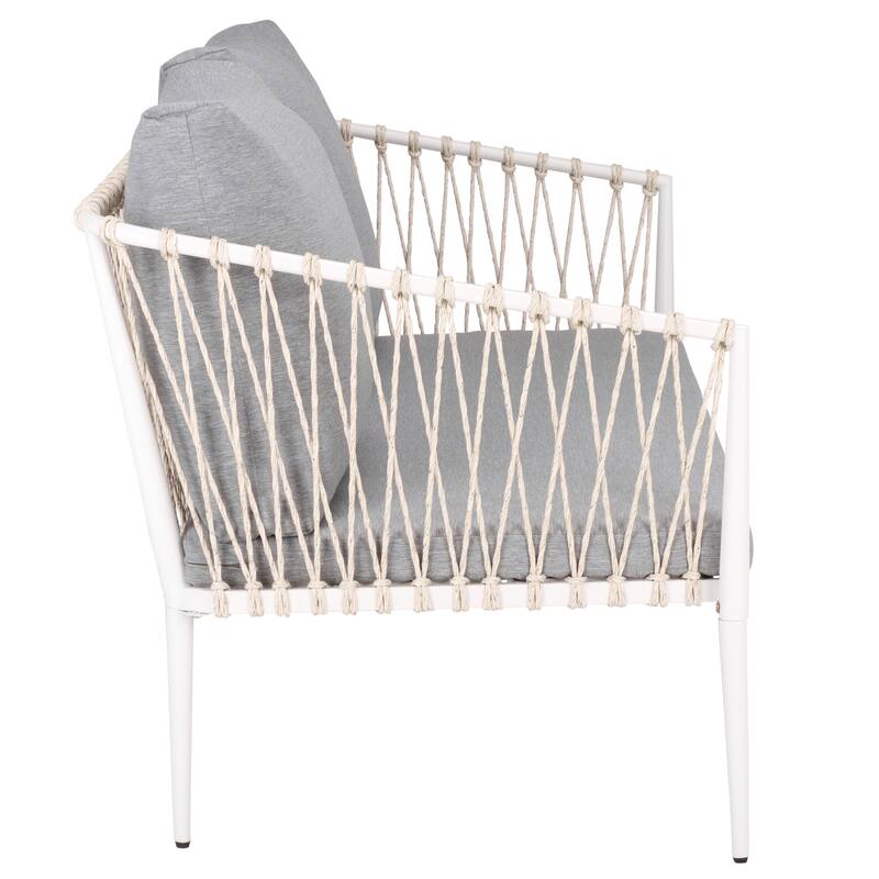 SEI Furniture Dante Rope Patio Loveseat