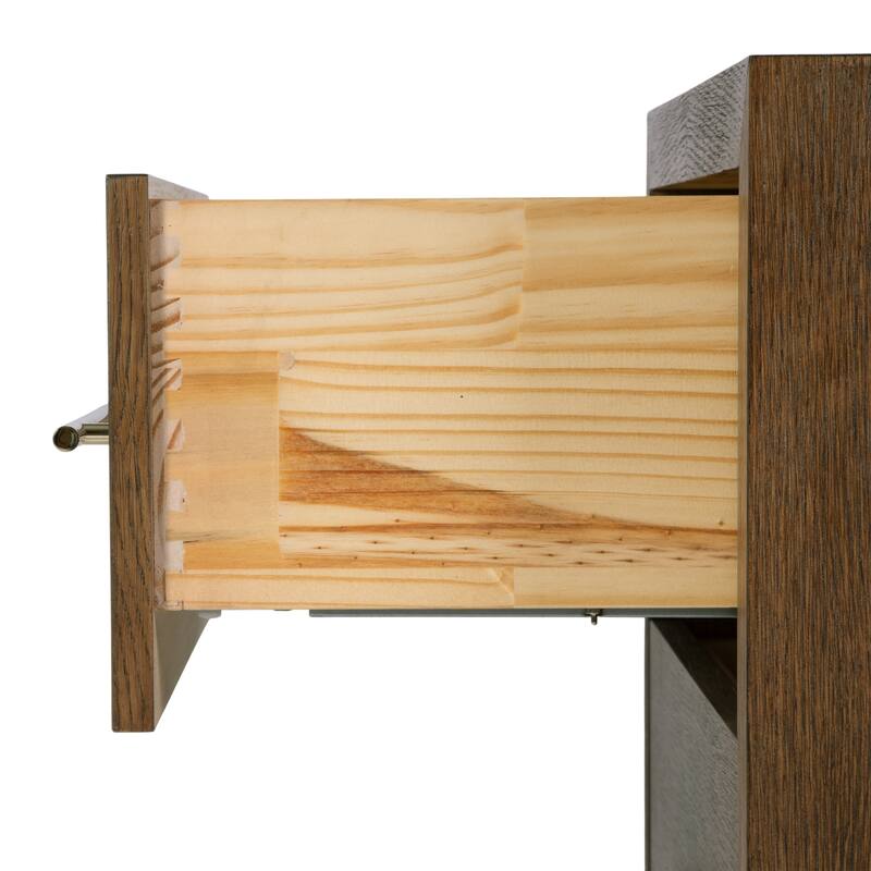 Porter 28 in. W Rectangular Wood 2 Drawer Nightstand