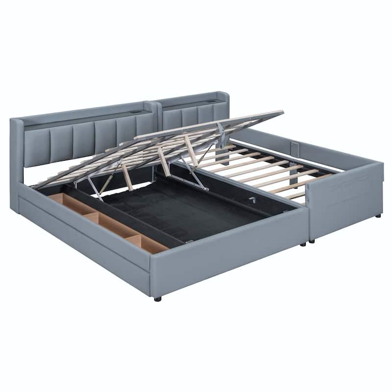 Mother & Child Bed with Hydraulic Storage System