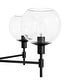 preview thumbnail 4 of 13, Hunter Xidane Metal and Glass Orb Chandelier - Entry, Kitchen or Dining Room Table, Bedroom - Mid-Century Modern, Transitional