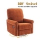 preview thumbnail 24 of 23, Heido 360 Degree Swivel Glider Manual Recliner Leisure Sofa Chair