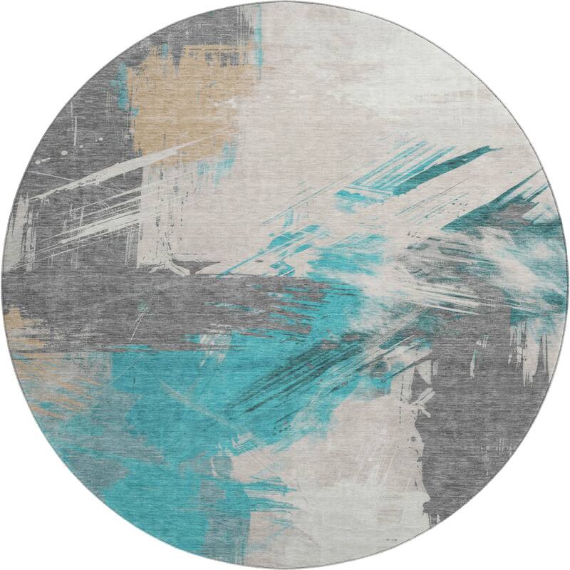 Premium Washable Super Soft Modern Brushstrokes Mayfield Rug