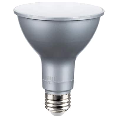 15W PAR30LN LED Long Neck 27K/30K/35K/40K/50K CCT Selectable Medium Base 120V - Silver