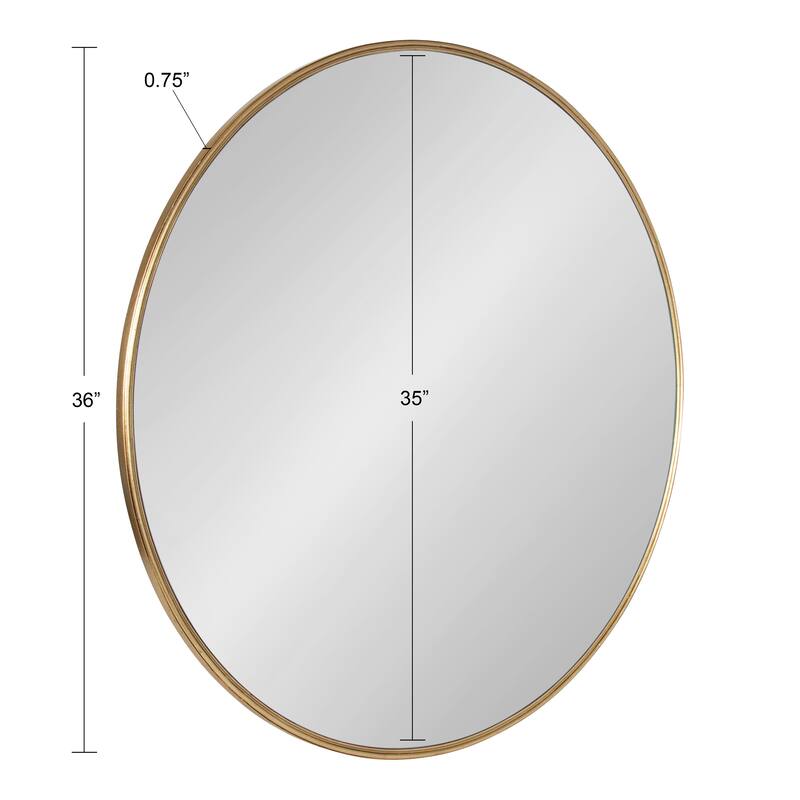 Kate and Laurel Caskill Round Framed Wall Mirror