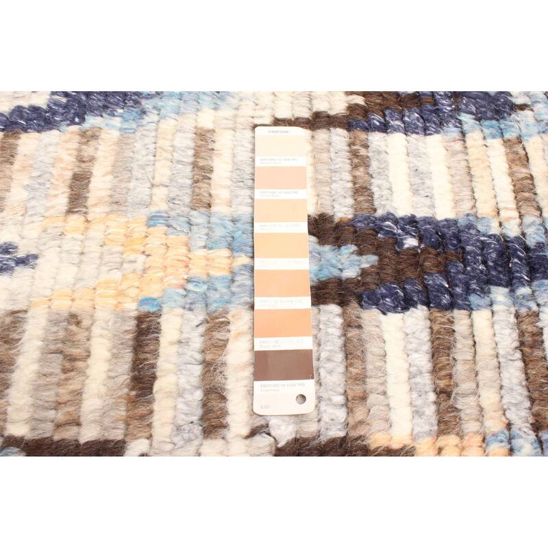 ECARPETGALLERY Hand-knotted Tangier Brown Wool Rug - 5'3 x 7'9