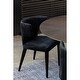 preview thumbnail 4 of 8, NADAAL STUDIOS Pierce, Upholstered Barrel-Style Seating Dining Chair - 20"W x19"D x31"H